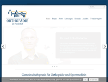 Tablet Screenshot of ortho-frankfurt.com